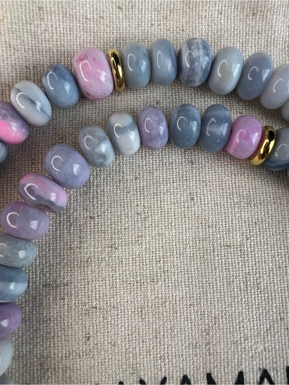 Mayamar NEW Purple Opal Beaded Baroque Pearl Necklace NWOT - Picture 4 of 9